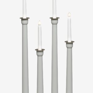 Konstsmide – Elljusstake 4 ljus trä 59cm – Grå – Adventsljusstakar – Från Homeroom