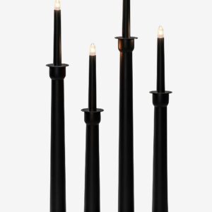 Konstsmide – Elljusstake 4 ljus trä 59cm – Svart – Adventsljusstakar – Från Homeroom