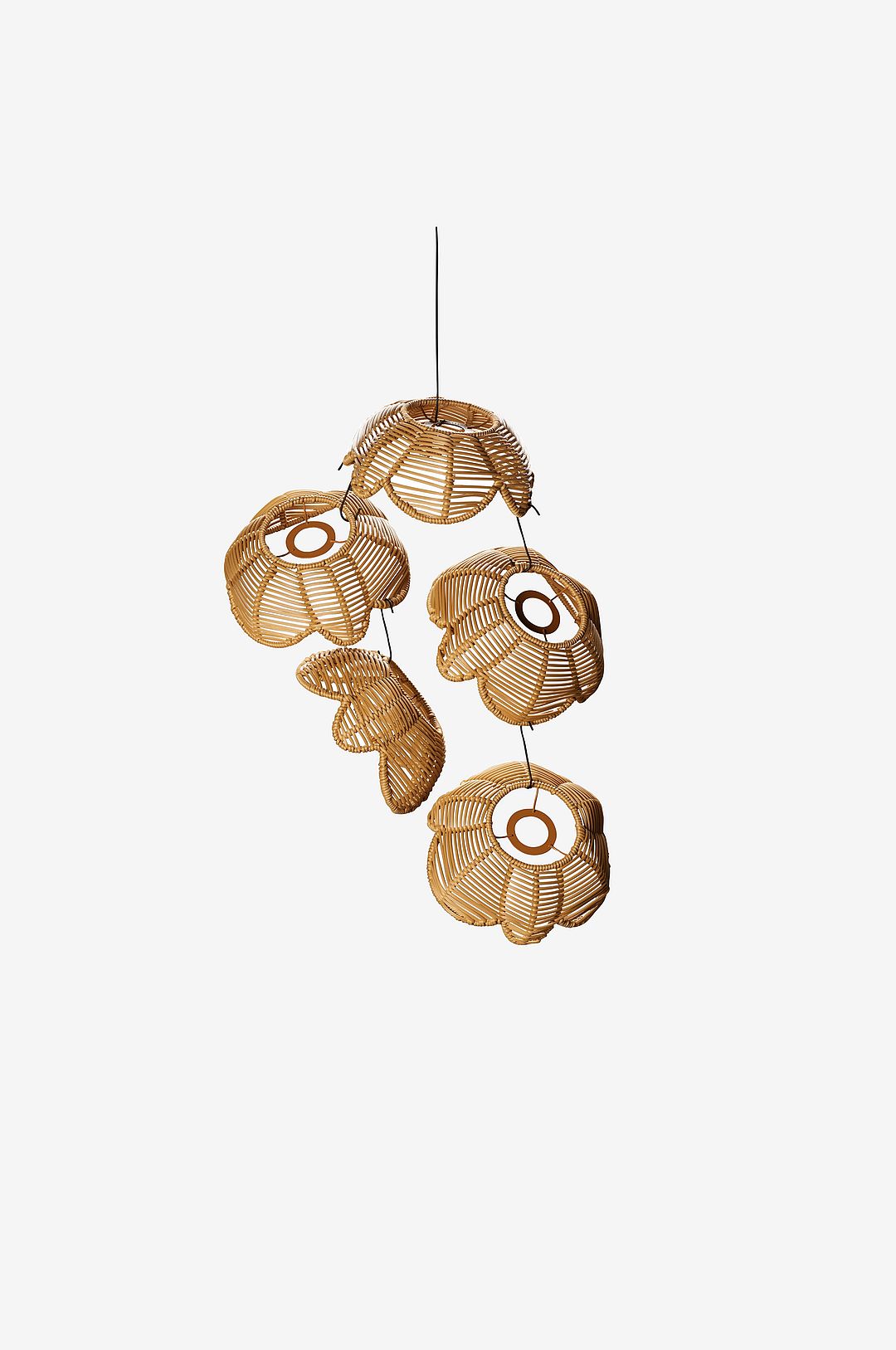 Konstsmide – Liten lampskärm 5 pack – Brun – Ljusslingor – Från Homeroom