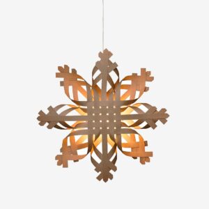 Konstsmide – Pappersstjärna 50 cm – Brun – Adventsstjärnor – Från Homeroom