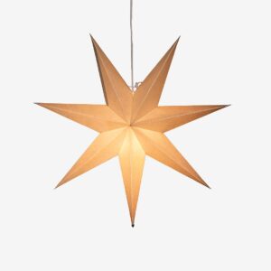 Konstsmide – Pappersstjärna ⌀ 60 cm – Beige – Adventsstjärnor – Från Homeroom