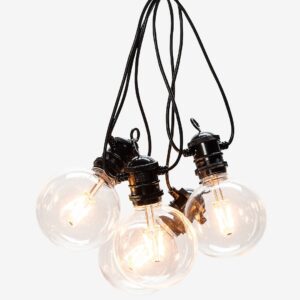 Konstsmide – Startset Ljusslinga ALVIN E27 10 LED 915cm – Svart – Ljusslingor – Från Homeroom