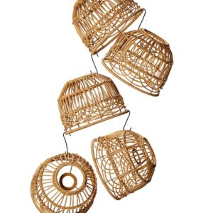 Konstsmide – Stor lampskärm 5 pack – Brun – Ljusslingor – Från Homeroom