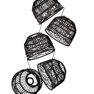 Konstsmide – Stor lampskärm 5 pack – Svart – Ljusslingor – Från Homeroom