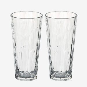 Koziol – Dricksglas plast Club No . 19 250 ml kristallklart 2-pack – Transparent – Dricksglas – Från Homeroom