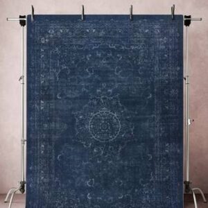 LADIK slätvävd matta 250×350 cm Mörkblå