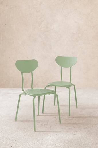 LANNION utestol 2-pack Ljusgrön