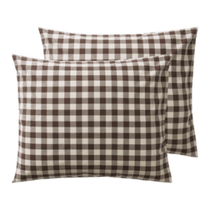 LAUREN örngott 2-pack 60×50 cm ekologisk Brun/beige