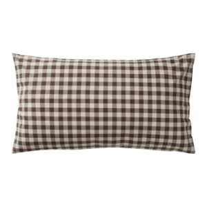 LAUREN örngott 90×50 cm ekologisk Brun/beige