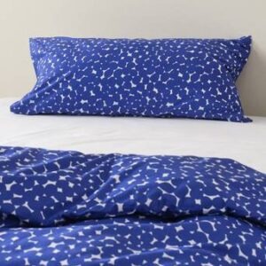 LAY örngott 90×50 cm Blå/vit