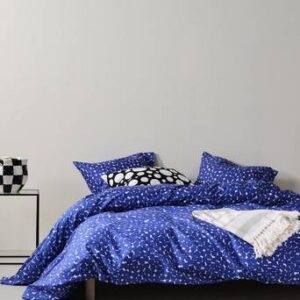 LAY påslakanset dubbelsäng Blå/vit