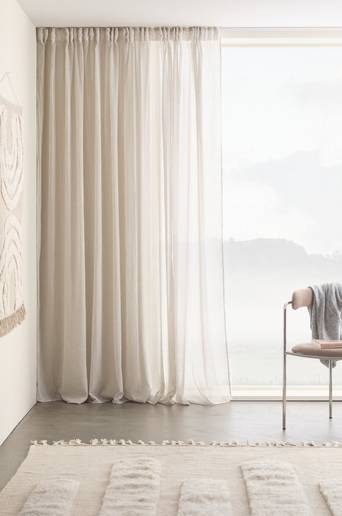 LAYER multifunktionsgardin 1 längd – extra bred Ljusgrå