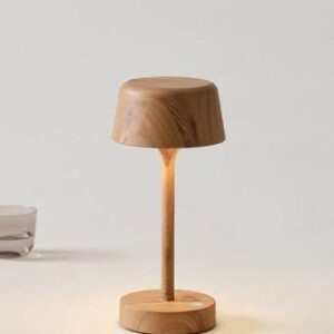 LEDA portabel lampa Träfärgad