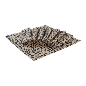 LEO servett 8-pack Beige/svart