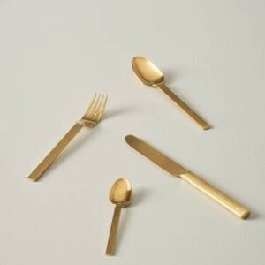 LEXI bestickset 24 delar Matt guld