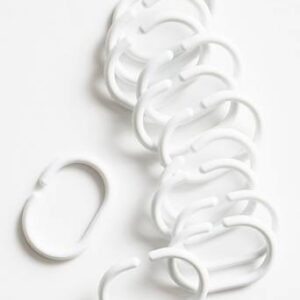 LIA duschdraperiringar 12-pack Vit