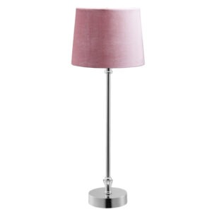 LIAM Bordslampa 59cm Silver/Rosa