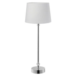 LIAM Bordslampa 59cm Silver/Vit