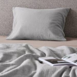 LILIA örngott 60×50 cm – ekologisk Grå