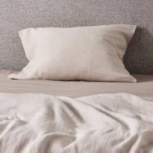 LILIA örngott 60×50 cm – ekologisk Linnebeige