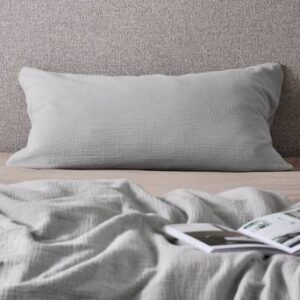 LILIA örngott 90×50 cm – ekologisk Grå