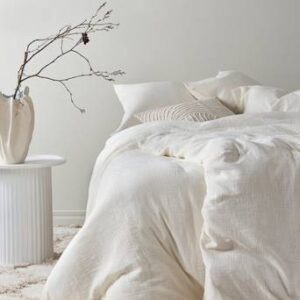 LILIA påslakanset enkelsäng – ekologisk Naturvit