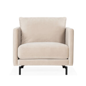 LINDE Fåtölj Sammet Greige