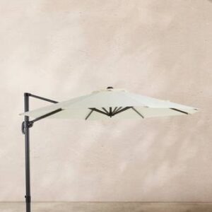 LIPSI solparasoll ø 298 cm Vit/svart