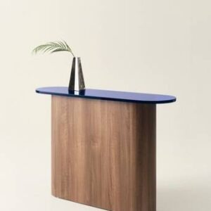 LIVI sideboard 35×120 cm Blå/valnöt