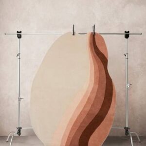 LOGAN asymmetrisk ullmatta 160×230 cm Multi