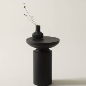 LOLISE sidobord ø 35,5 cm Svart