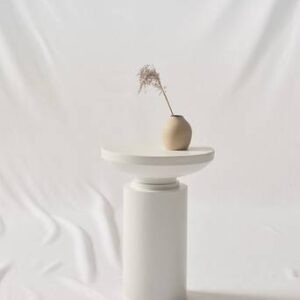 LOLISE sidobord ø 35,5 cm Vit