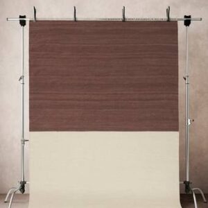 LORI BLOCK 05 ullmatta 200×300 cm Naturvit/brun