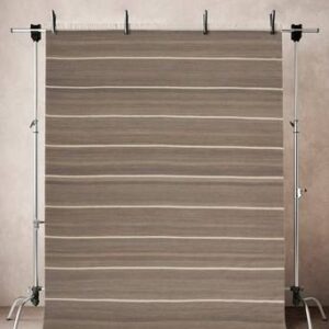 LORI STRIPE 01 ullmatta 200×300 cm Grå/naturvit