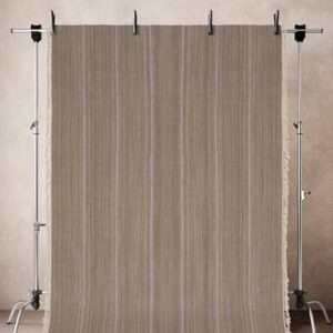 LORI STRIPE 02 ullmatta 200×300 cm Grå/ljuslila