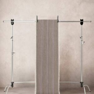 LORI STRIPE 02 ullmatta 70×200 cm Grå/ljuslila