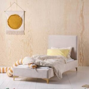 LORIENT barnsäng 70×160 cm Ljusbeige