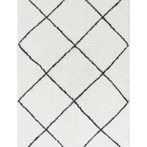 LOVI badrumsmatta Naturvit/svart