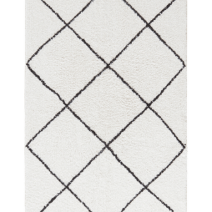 LOVI badrumsmatta Naturvit/svart