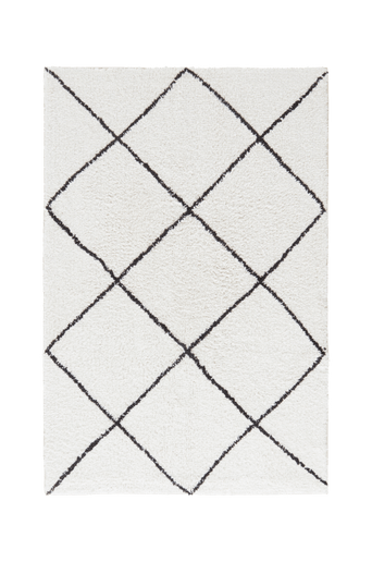 LOVI badrumsmatta Naturvit/svart