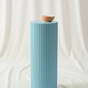 LUNDEN sidobord ø 30 cm – hög Ljusblå