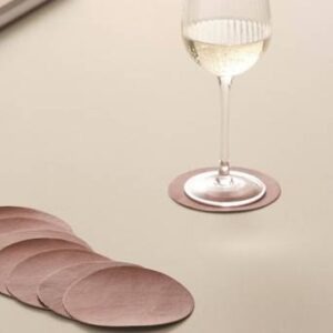 LUNI glasunderlägg 8-pack Brun