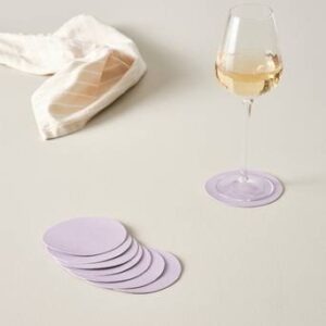 LUNI glasunderlägg 8-pack Ljuslila