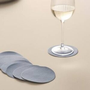 LUNI glasunderlägg 8-pack Mörkblå