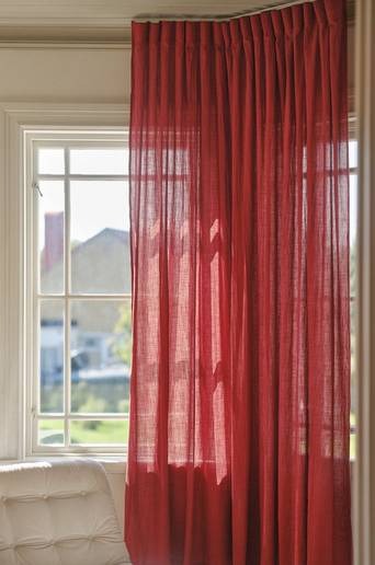 LUNI multifunktionsgardin 1 längd – extra bred Röd