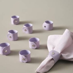 LUNI servettring 8-pack Ljuslila