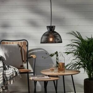 Lampskärm Runde 20 cm Svart