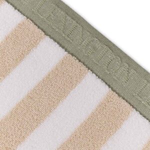 Lexington Block Striped Handduk 70×130 Orange