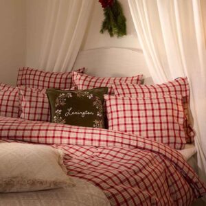 Lexington Checked Cotton Flannel Örngott 50×60 Röd