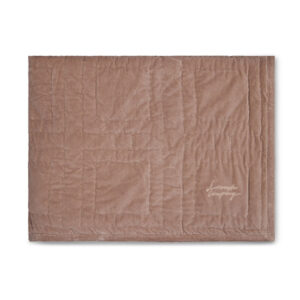 Lexington Graphic Quilted Organic Cotton Velvet Överkast 160×240 Beige